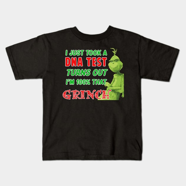 I'm 100% That Grinch Kids T-Shirt by AmandaPandaBrand